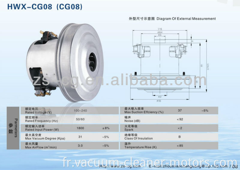 Power Vacuum Cleaner Motor